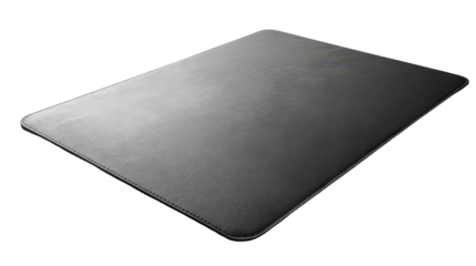 Desk mat leather surface, Transparent background, PNG file