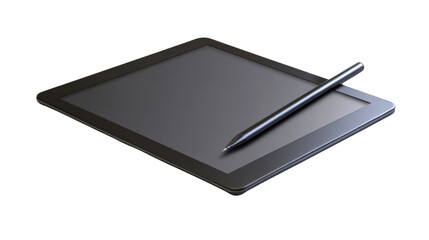 Digital drawing tablet for design classes, Transparent background, PNG file