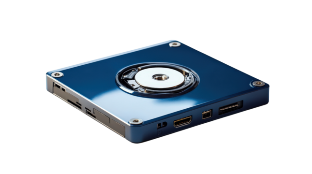 External hard drive portable, Transparent background, PNG file
