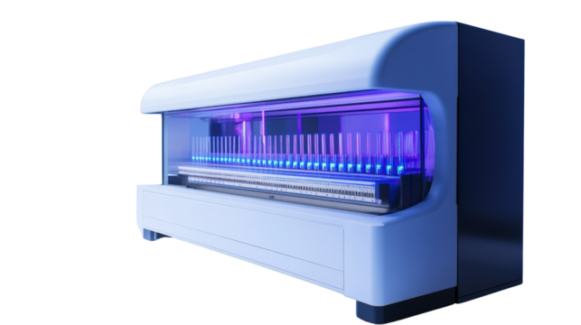 DNA sequencing machine Transparent background, PNG file