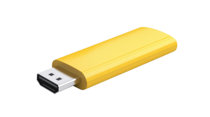 E-learning course USB stick, Transparent background, PNG file