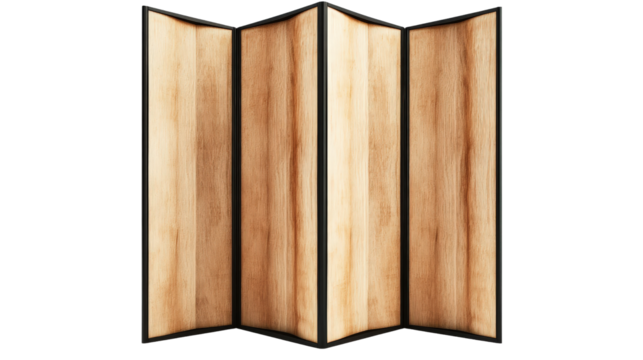 Folding office partition panel, Transparent background, PNG file