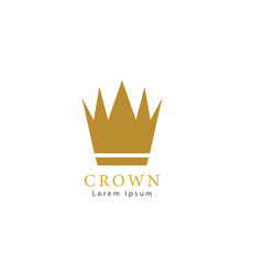 Crown logo simple template design 