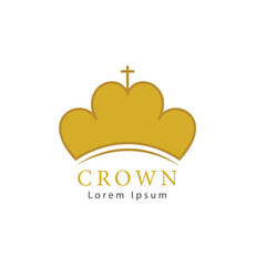 Crown logo simple template design 