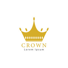 Crown logo simple template design 