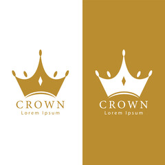 Crown logo simple template design 