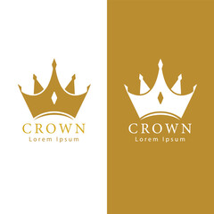 Crown logo simple template design 