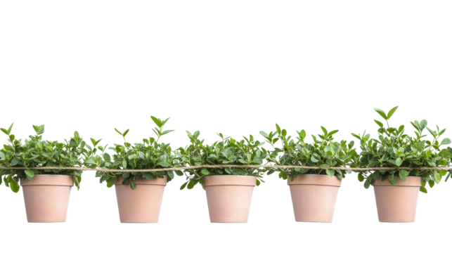 Garden row marker string type, Transparent background, PNG file Prompter Creative