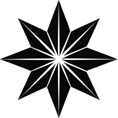 Obraz premium Eight-Pointed Star Icon