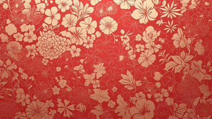 A vibrant Chinese New Year celebration background featuring auspicious red and gold colours and intricate traditional paper-cutting art, symbolising prosperity and good fortune.