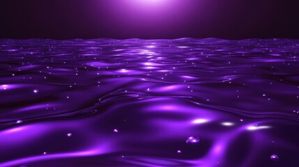 Purple Ocean: A Serene Digital Seascape