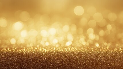 Golden Glitter Sparkle Bokeh Background Luxury Design Element