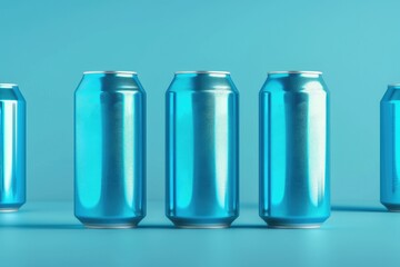 Vibrant Color Picture of 330Ml Drink Cans Mockup