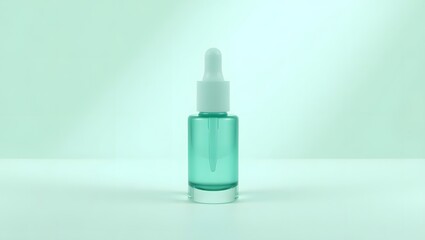 Isolated glass and plastic containers including medicine bottles with needles, a perfume spray bottle, and medical droppers for health and cosmetic care on white