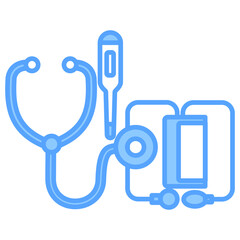 Medical Equipment Blue Icon