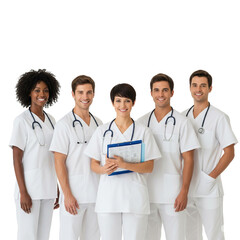 Fototapeta premium portrait of a smiling medical team