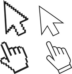 Abstract Vector Design with Series of Elements in CMYK and Grayscale Colors