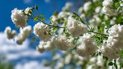 Fourth image of white flowers, symbolizing the purity and hope associated with post-disaster recovery efforts, the role of nature in healing and rebuilding communities, and the global focus on ecologi