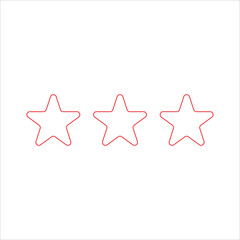 star icons set isolated on white