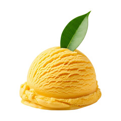 Delicious Mango Ice Cream Scoop A Sweet Summer Treat with Tropical Flavors