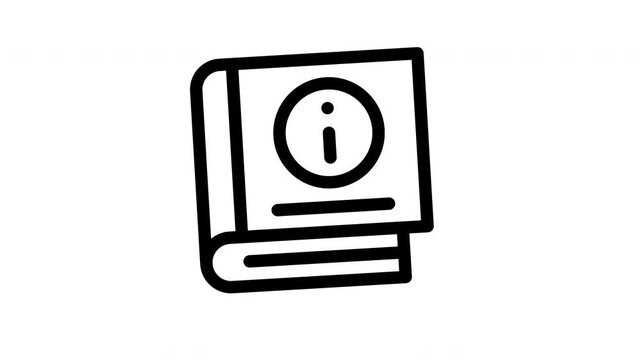 guide book minimalist stroke animation