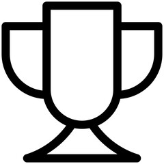 trophy icon for user interface, user experience, website, application, printing, document, poster design, etc