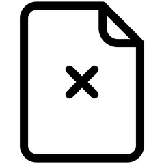 Obraz premium remove file icon for user interface, user experience, website, application, printing, document, poster design, etc