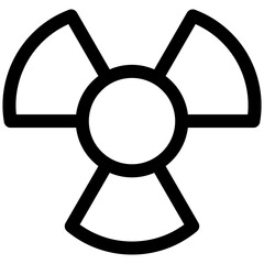 Fototapeta premium radioactive icon for user interface, user experience, website, application, printing, document, poster design, etc