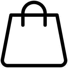 shopping bag icon for user interface, user experience, website, application, printing, document, poster design, etc