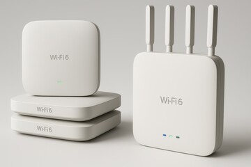 Enterprise-grade mesh networking system with Wi-Fi 6 technology for seamless corporate connectivity and bandwidth optimization
