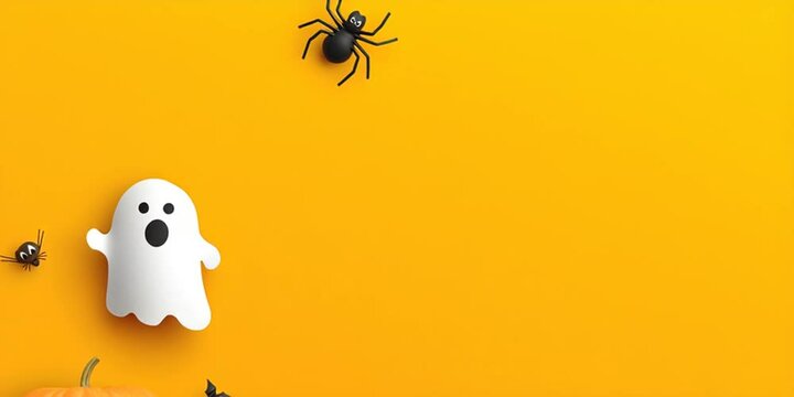 halloween background with pumpkins