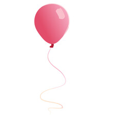 pink balloon vector