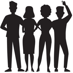 business people silhouettes
