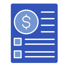 Salary Slip  Icon Element For Design
