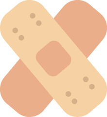 Crossed Bandage Icon for Pet First Aid