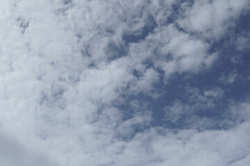 Cloudy Sky with Fluffy White Clouds
