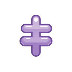 Obraz premium Purple plus symbol, double
