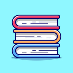 Books, library, educations icon vector image. Can also be used for education. Suitable for use on web apps, mobile apps and print media.