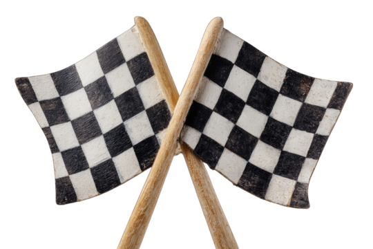 Two checkered racing flags crossed (1)