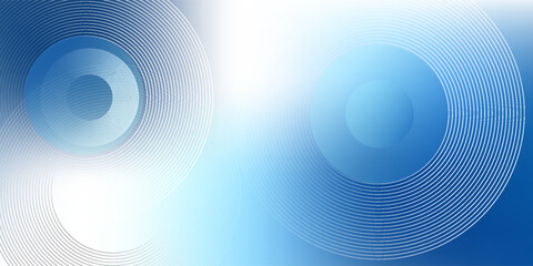 Gradient abstract background with circular line patterns. Vector illustration.