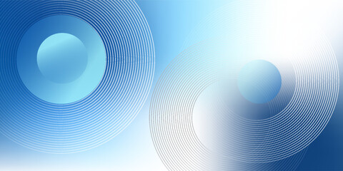 Gradient abstract background with circular line patterns. Vector illustration.