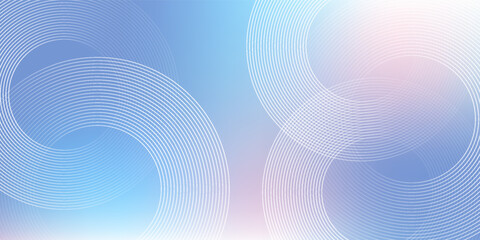 Gradient abstract background with circular line patterns. Vector illustration.