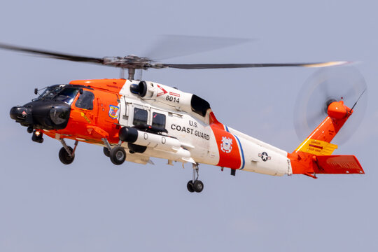 U.S. Coast Guard MH-60 Jayhawk Helicopter in Flight