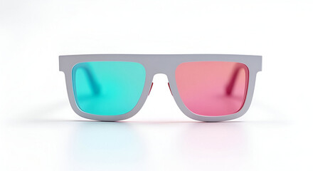 Glasses with color lenses