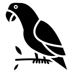 parrots glyph icon