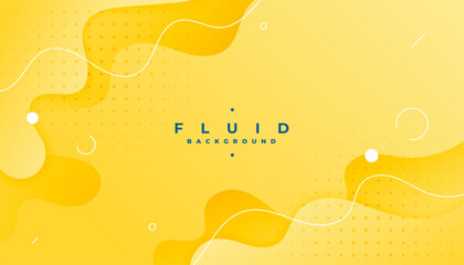 smooth movement abstract fluid yellow banner for backdrop