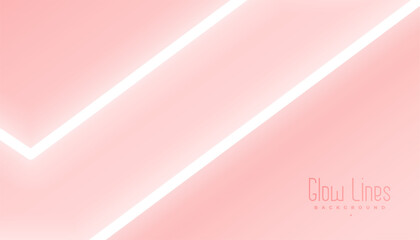 white LED light on soft pastel banner with linear effect