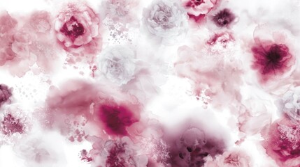Fototapeta premium Abstract Floral Watercolor Art for Elegant Decor