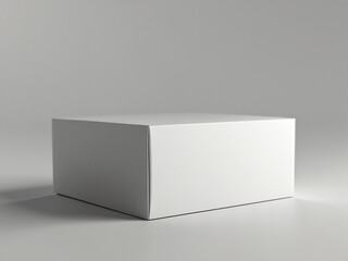 White box on a white background. 3d rendering illustration. Created using generative AI tools