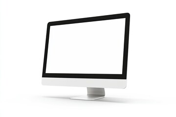 Detailed Visual  of Isolated 3D Render Desktop Monitor Icon